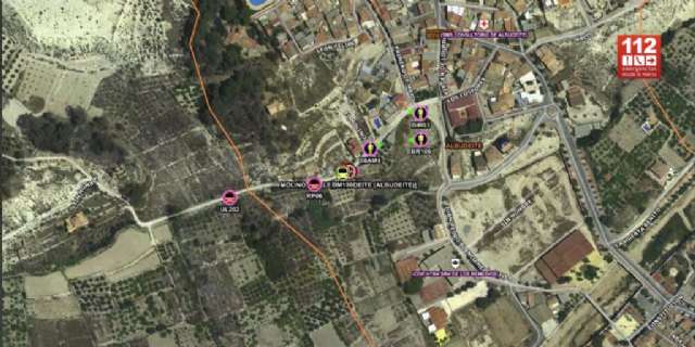 Incendio agrícola cerca de casco urbano de Albudeite - 1, Foto 1