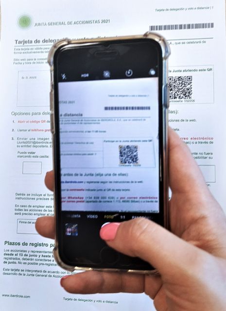 Iberdrola, primera compañía del Ibex 35 que permite votar a sus accionistas en la Junta mediante un código QR - 2, Foto 2
