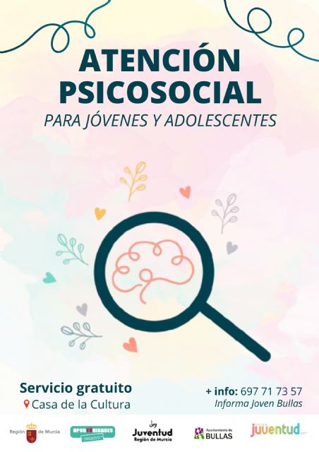 El Ayuntamiento de Bullas pone en marcha un nuevo Servicio de Asesoría Psicosocial para jóvenes, gratuito y confidencial - 1, Foto 1