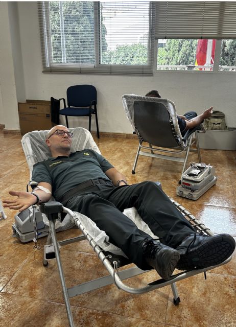 RSC: La Guardia Civil colabora altruistamente en la campaña de donación de sangre en Murcia - 1, Foto 1