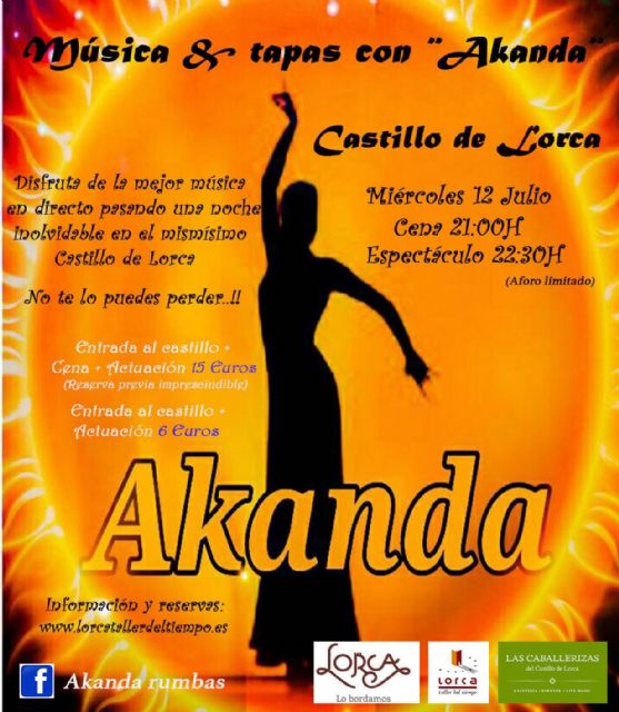 El flamenco del grupo lorquino Akanda protagoniza mañana el Música & Tapas en el castillo de Lorca - 1, Foto 1