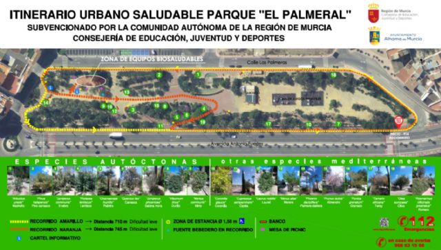 El Jardn de El Palmeral estrena un itinerario saludable de dos recorridos, Foto 2
