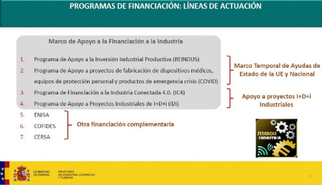 La nueva convocatoria de ´Reindus´ ofrecerá ayudas a fondo perdido de hasta medio millón para fabricación de material sanitario - 1, Foto 1