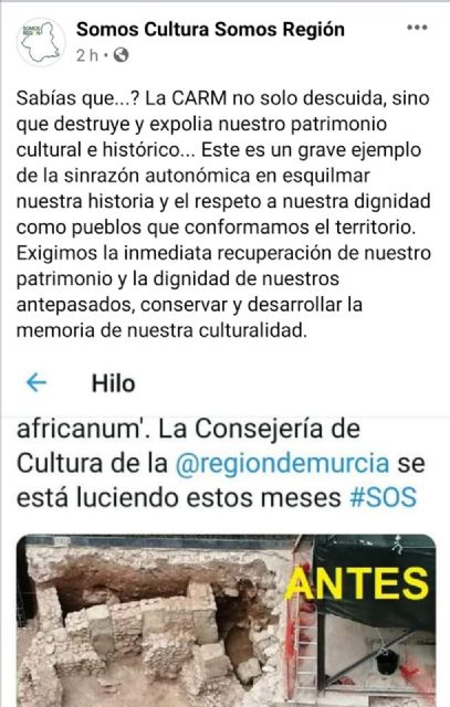 Somos Cultura Somos Región denuncia el estado de abandono de nuestro patrimonio - 1, Foto 1