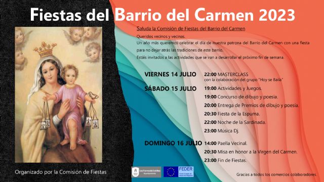 El barrio del Carmen disfrutará de todo un fin de semana para homenajear a su patrona - 1, Foto 1