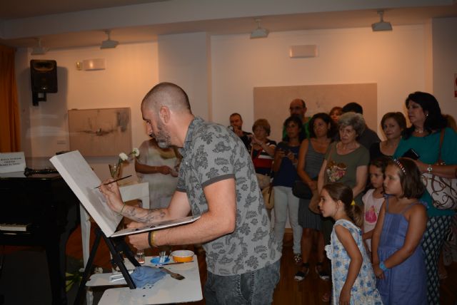 Nono García  muestra su trabajo en vivo en el aula de cultura de Cajamurcia - 2, Foto 2