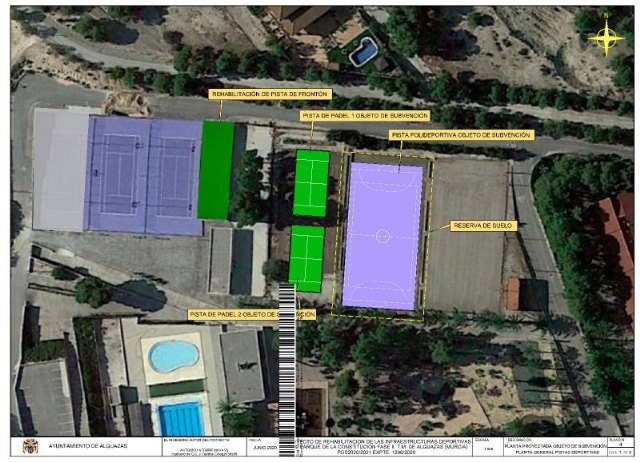 Concedido el Plan de Obras y Servicios 2020-21 para la Rehabilitación del Polideportivo de Alguazas - 1, Foto 1