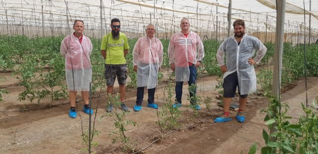 El edil de agricultura acompaña a miembros de Asaja en la vista de cultivos de tomates afectados por las altas temperaturas - 1, Foto 1
