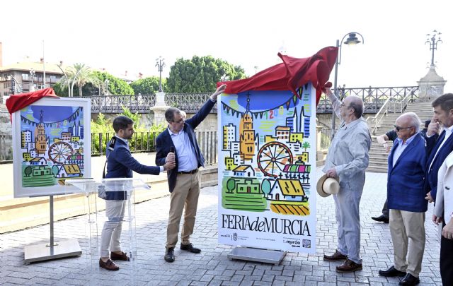 Esteban Linares, autor del cartel de la Feria de Murcia es el pintor encargado de llenar de color y alegría las calles de Murcia con su trabajo - 4, Foto 4