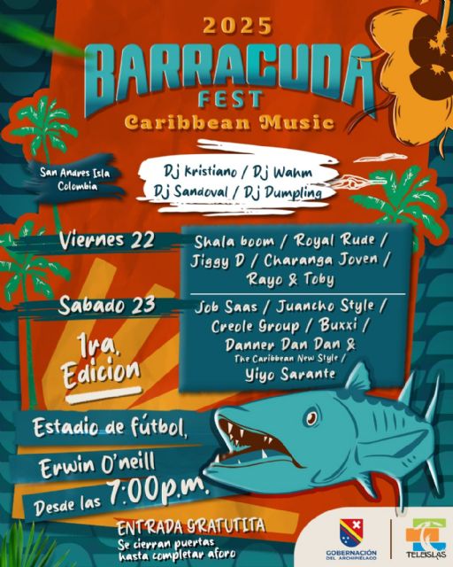 San Qandrés ilumina el caribe con el barracuda fest caribbean music 2025 - 1, Foto 1