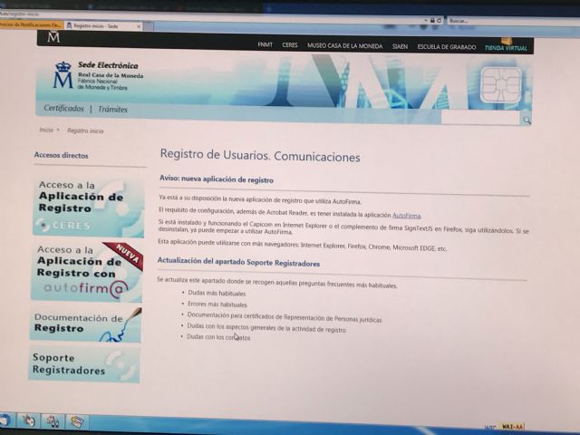Ya está en marcha la Oficina de Registro de certificados digitales en el Ayuntamiento de Puerto Lumbreras - 1, Foto 1