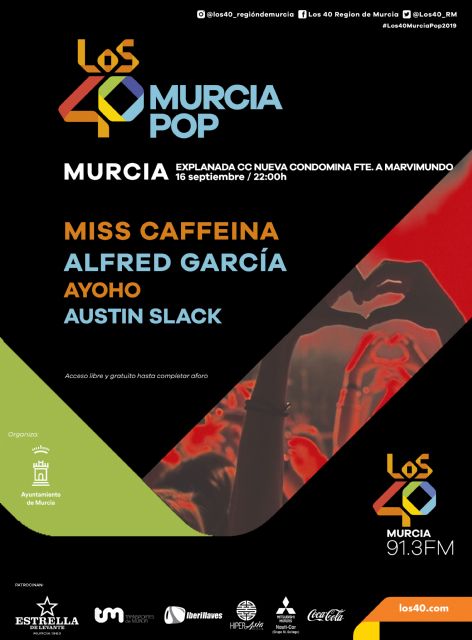 Miss Caffeína y Alfred García, en LOS40 Murcia Pop, la víspera de la Romería - 5, Foto 5