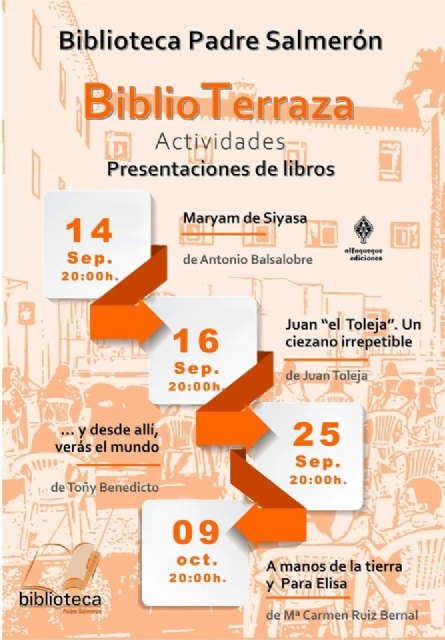 Los exteriores de la biblioteca municipal acogerán las presentaciones de cuatro libros - 1, Foto 1