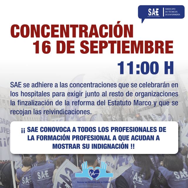 Sae se suma a las concentraciones por el estatuto marco - 1, Foto 1