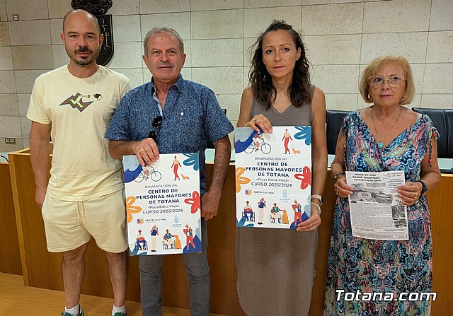 El Programa de Dinamización del Centro Municipal de Personas Mayores de Totana arranca el 17 de septiembre, Foto 1