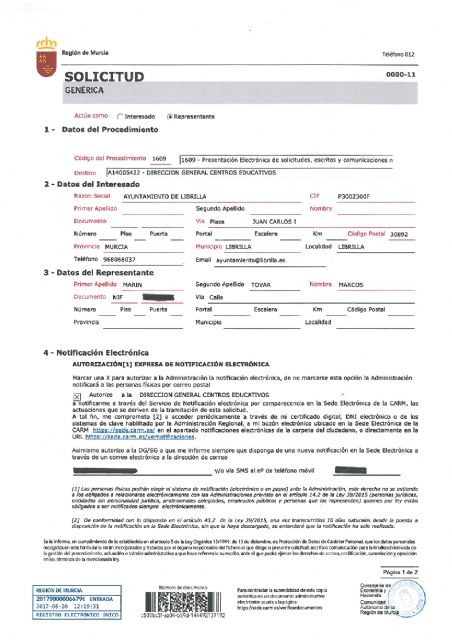 El Ayuntamiento de Librilla muestra su preocupación ante la desinformación de la Consejera de Educación - 1, Foto 1