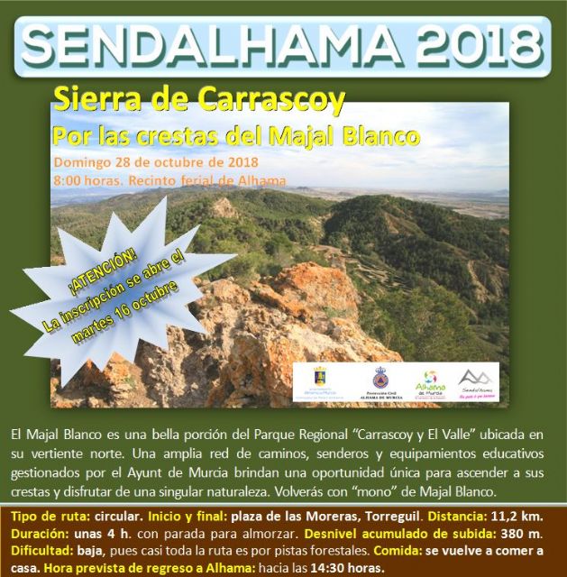 Abierto el plazo de inscripcin para las ltimas dos rutas de Sendalhama 2018, Foto 2