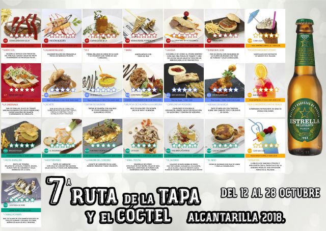 Mañana viernes se inaugura en Alcantarilla la séptima Ruta de la Tapa y el Cóctel, que se celebrará en nuestra ciudad del 12 al 28 de octubre, con 21 establecimientos participando en la misma - 5, Foto 5