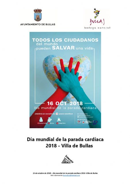 Primera Jornada 'Día Mundial de la Parada Cardiaca 2018 Villa de Bullas' - 1, Foto 1