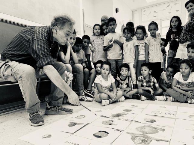 El artista Pedro Cano imparte talleres de pintura a alumnos de escuelas rurales de Fuente Álamo - 1, Foto 1