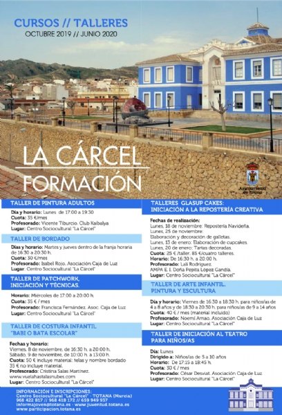 The program "La Crcel Training 2019/2020" offers this season a total of 7 workshops aimed at audiences of all ages, Foto 4