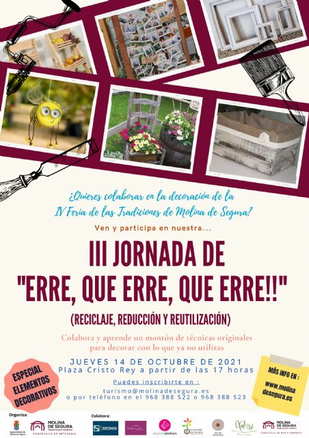 La Plaza Cristo Rey acoge, el jueves 14 de octubre, un taller de decoración de calles con material reciclado, dentro las III Jornadas Erre, que Erre, que Erre - 1, Foto 1
