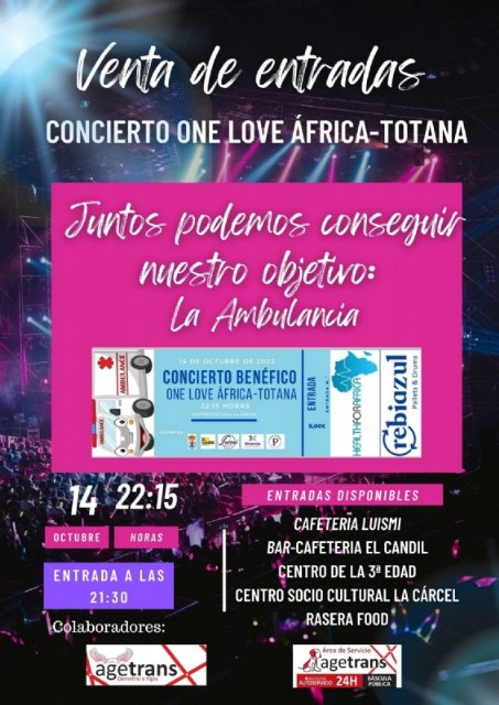 “ONE LOVE TOTANA-ÁFRICA”, concierto solidario a beneficio de la ONG Health for Africa, Foto 3