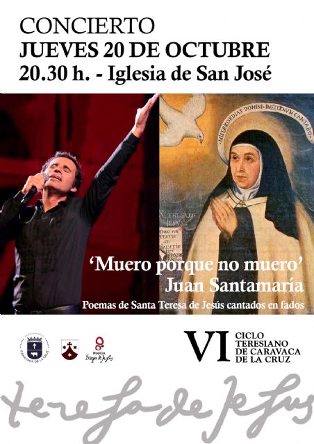 El VI Ciclo Teresiano de Caravaca contará con dos conferencias y un concierto de fados con letras de poemas de Santa Teresa - 1, Foto 1