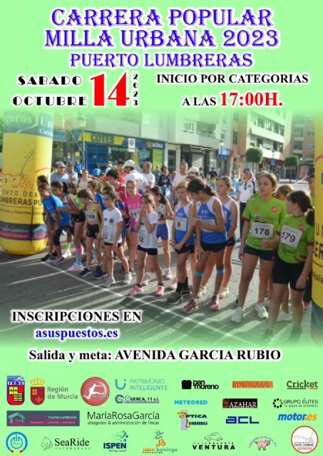 Puerto Lumbreras albergará la Carrera Popular Milla Urbana el sábado 14 de octubre - 1, Foto 1