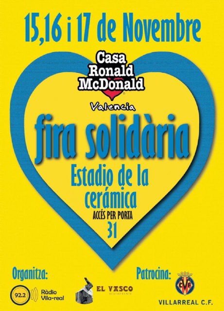 La Casa Ronald McDonald de Valencia organiza una Feria Solidaria en el Estadio de la Cerámica - 2, Foto 2