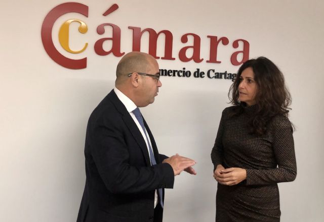 La consejera Cristina Sánchez se reúne con el presidente de la Cámara Oficial Comercio, Industria, Servicios y Navegación de Cartagena - 1, Foto 1