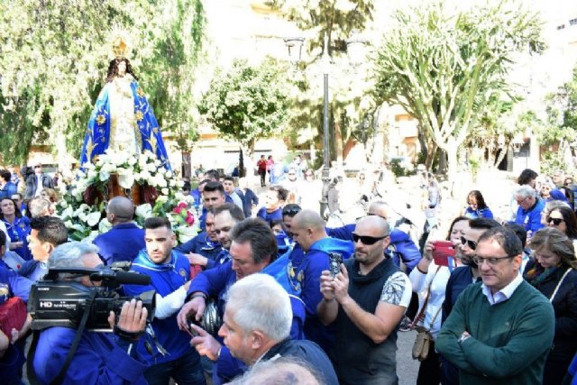 La Purísima llega a Mazarrón entre cánticos y vítores a la Virgen del Milagro - 1, Foto 1