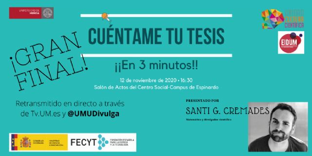 La esperada final de 'Tesis en 3 minutos' se celebra mañana en la UMU - 1, Foto 1