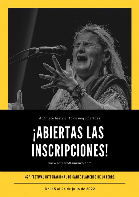 Abiertas las inscripciones para el Concurso de Cante de la 42ª edición del Festival de Lo Ferro - 1, Foto 1