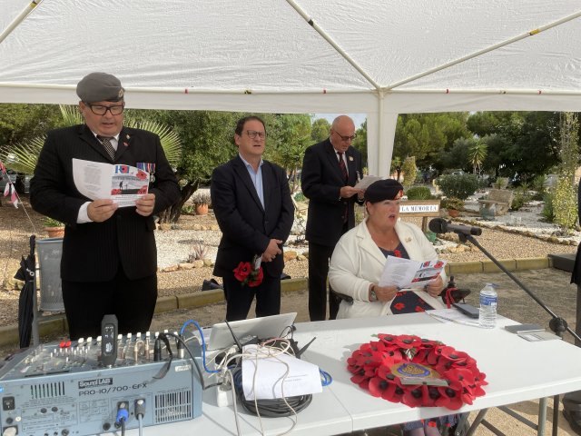 La comunidad británica de mazarrón conmemora el día del armisticio - 1, Foto 1