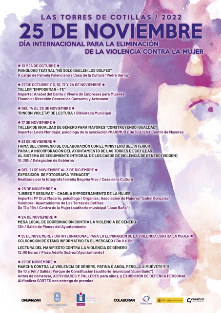 La marcha Patina o anda, pero… &iexcl;&iexcl;&iexcl;muévete!!!, acto central de la conmemoración del 25N en Las Torres de Cotillas - 3, Foto 3