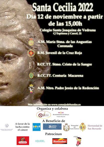 El Consejo de Bandas celebra a su patrona, Santa Cecilia, con cuatro conciertos benéficos en Sevilla - 1, Foto 1