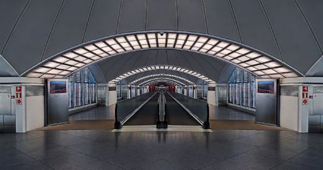 Obra en exposición Raíl 1. Serie Railways, de José Ángel Palao, Foto 1