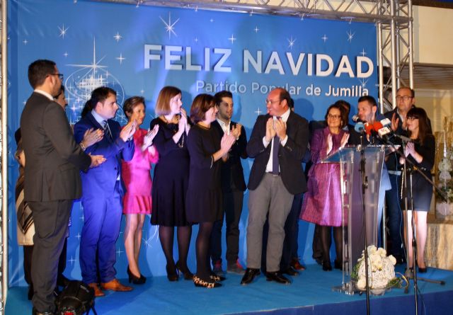 El Secretario general del PP Región de Murcia, Pedro Antonio Sánchez asiste en Jumilla a la Cena de Navidad con centenares de militantes y afiliados - 1, Foto 1