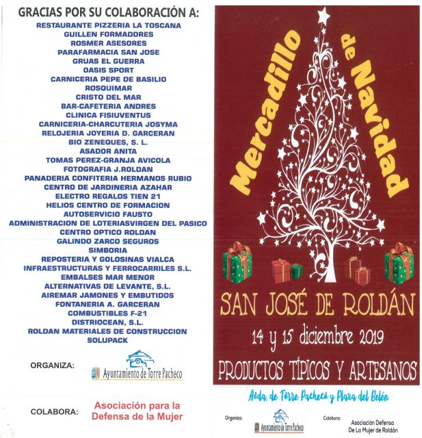 Mercadillo de Navidad, San José de Roldán el próximo fin de semana - 1, Foto 1