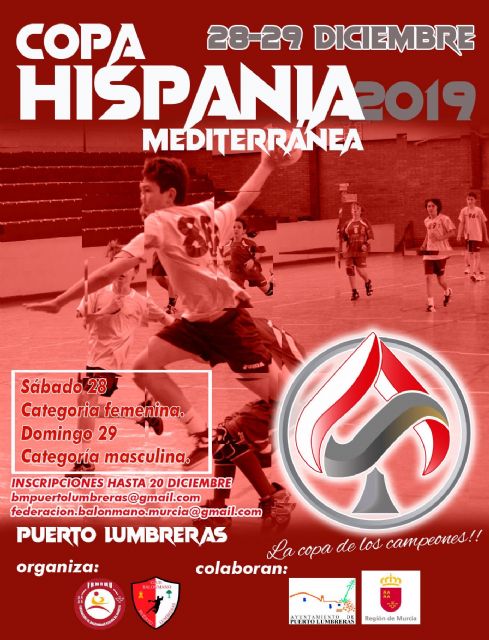 Puerto Lumbreras acogerá la II edición de la Copa Hispania Mediterránea los días 28 y 29 de diciembre - 1, Foto 1