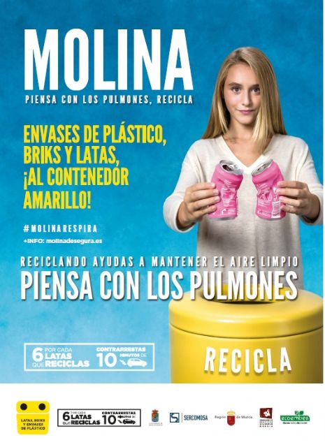 Molina de Segura cierra la campaña Molina, piensa con los pulmones, recicla con el acto de entrega de premios del concurso de radio Cómo reciclar en casa en el contenedor amarillo - 1, Foto 1