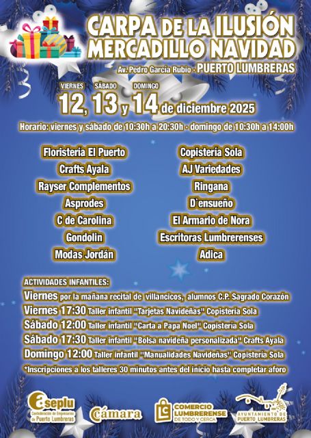 Vuelve el Mercadillo de Navidad de Puerto Lumbreras con una segunda edición que se celebrará, este fin de semana, con una docena de comercios participantes - 2, Foto 2
