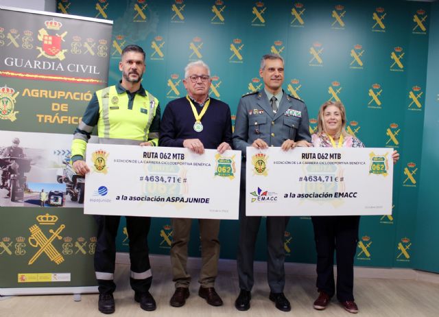 La Guardia Civil entrega los beneficios de la II carrera solidaria Bike Maratón Ruta 062 Guardia Civil Murcia - 3, Foto 3