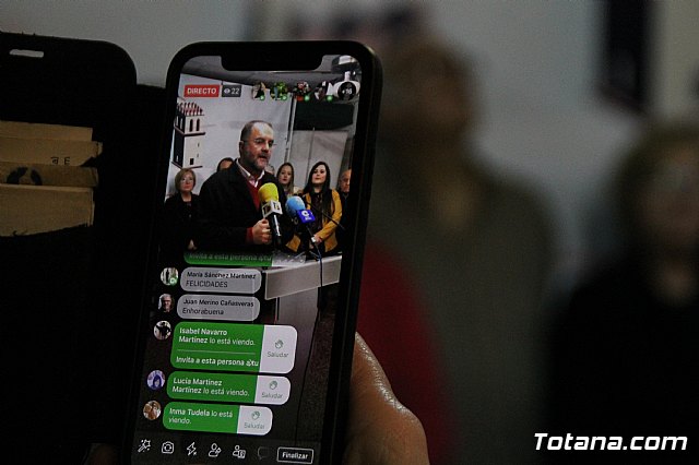 Juan Jos Cnovas ser el candidato de Ganar Totana a la alcalda en las elecciones de mayo de 2019, tras ser ratificado anoche - 23