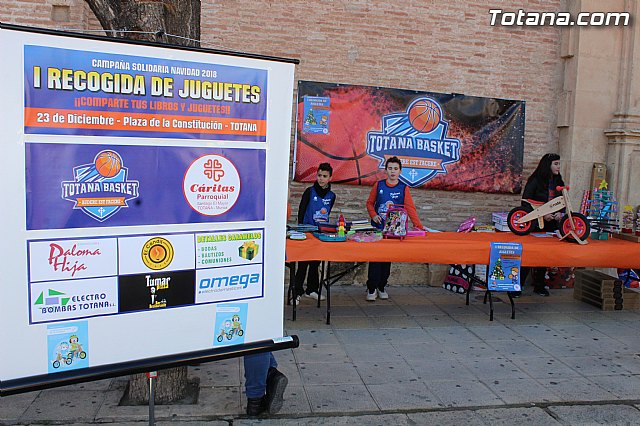 Totana Basket organiz la Campaña Solidaria Nadidad 2018 - I Recogida de Juguetes - 1