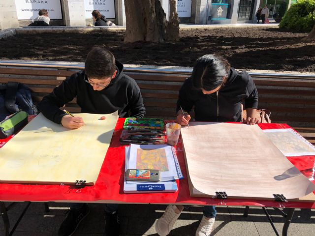 El talento joven totanero puso sus pinceles al servicio del maestro Jos Mara Prraga - 9