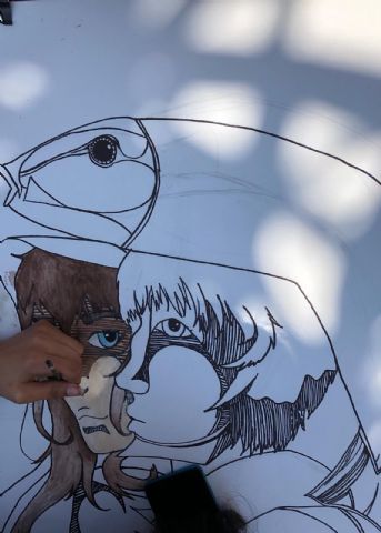 El talento joven totanero puso sus pinceles al servicio del maestro Jos Mara Prraga - 11