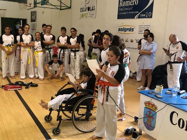 El Club Taekwondo Totana clausura temporada con una exhibicin de sus ms de 80 alumnos en el Pabelln de Deportes 