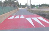 Construyen varios saltos o reductores de velocidad en el Camino de la Torreta con el fin garantizar la seguridad a viandantes y vecinos de la zona